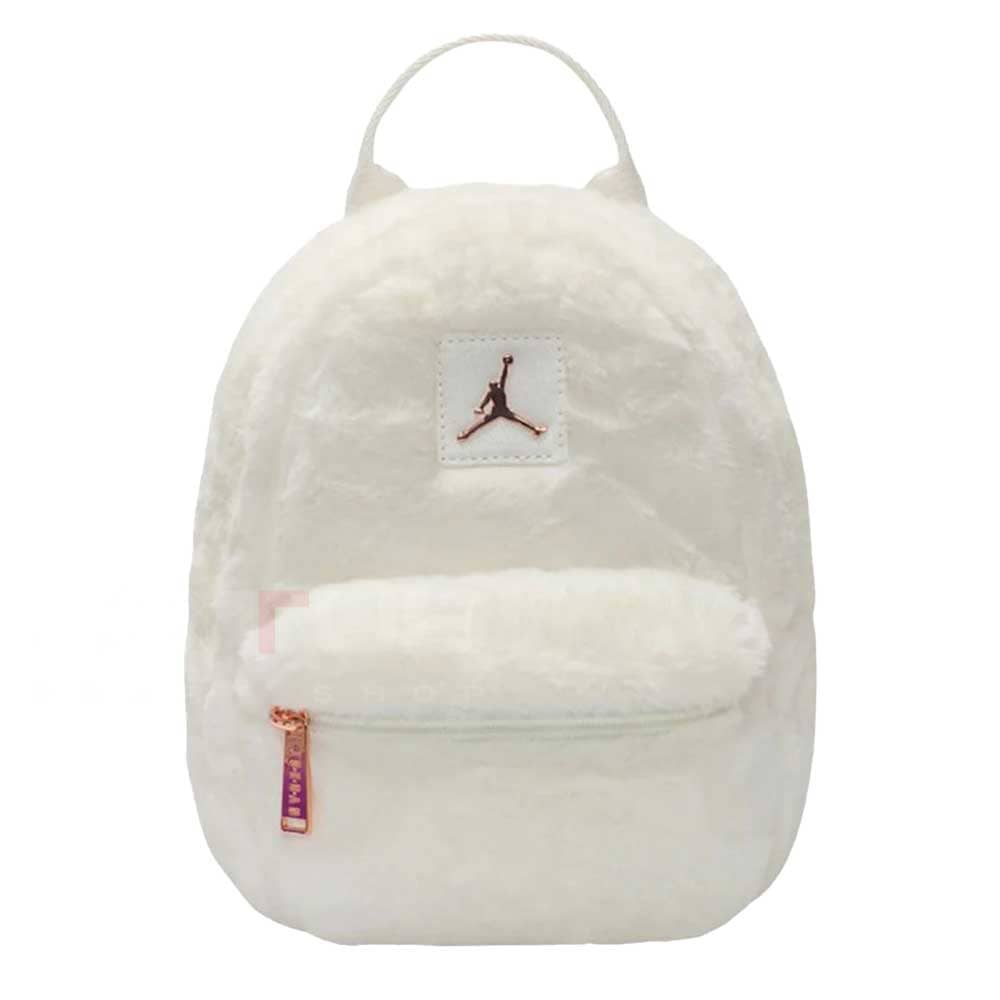 РАНИЧКА NIKE JORDAN 2A9006-782 FAUX FUR MINI BACKPACK БЯЛА - lotus-sport.bg
